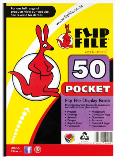 Flip File Display File A4 50 Pocket