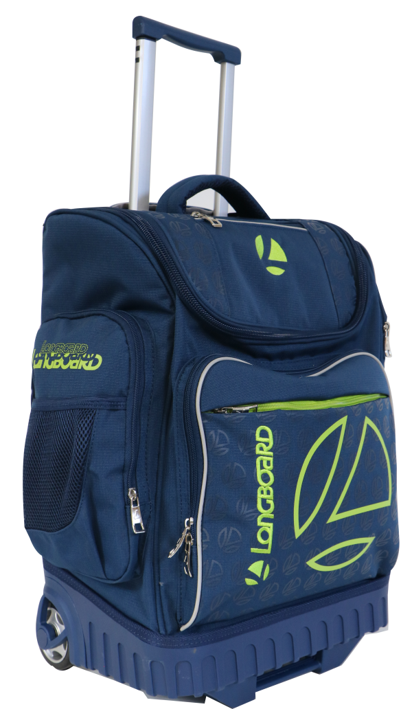 Longboard Cruiser Hardbase Trolley Backpack Navy