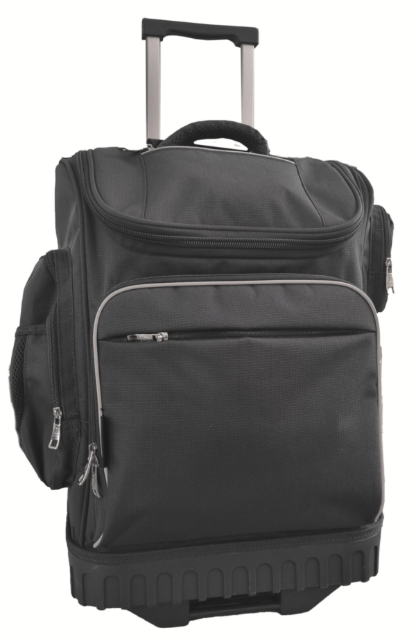 Longboard Cruiser Hardbase Trolley Backpack Plain Black