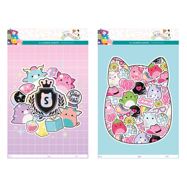 SAG Book Jackets Pre-Cut Squishmallows A4