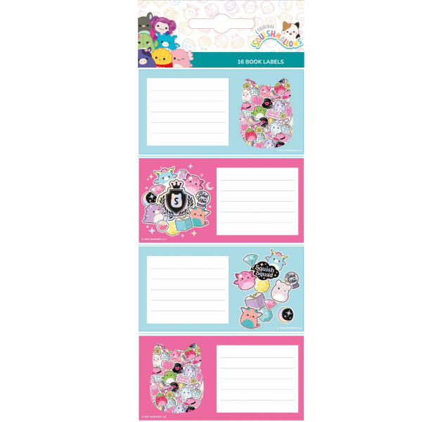 SAG Book Labels Squishmallows