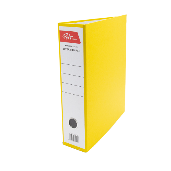 PNA Lever Arch File Board Yellow A4 75mm