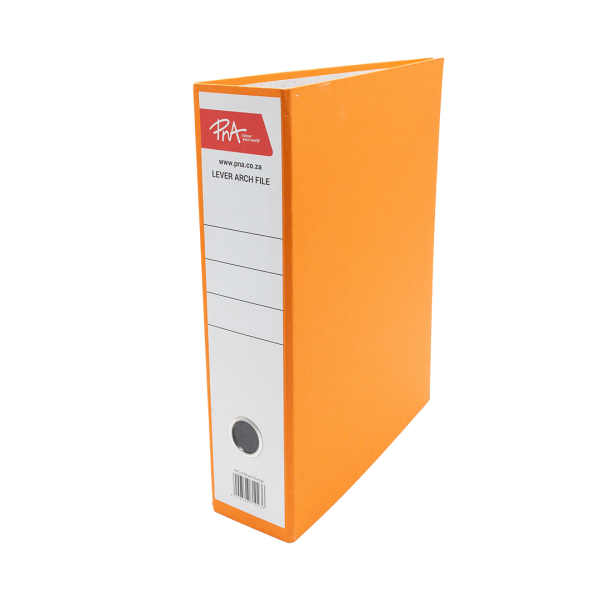 PNA Lever Arch File Board Orange A4 75mm