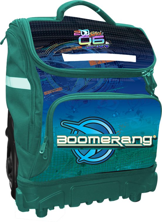 Boomerang XXL Big-Wheel Hardbase Trolley Boys Turquoise