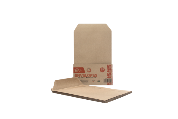 PNA Self Seal Envelopes Manilla C5 Pack of 25