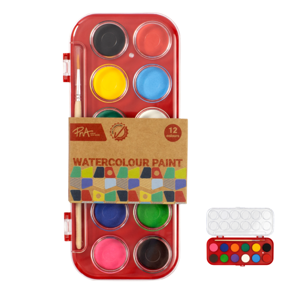 PNA School Watercolour 12 Colours