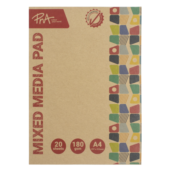PNA Mixed Media 180gsm A4 20 Sheets