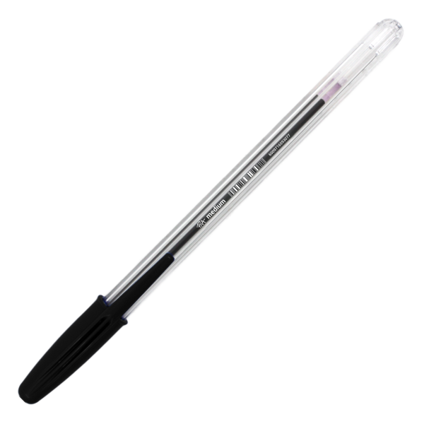 PNA Ballpen Medium Tip Clear Black