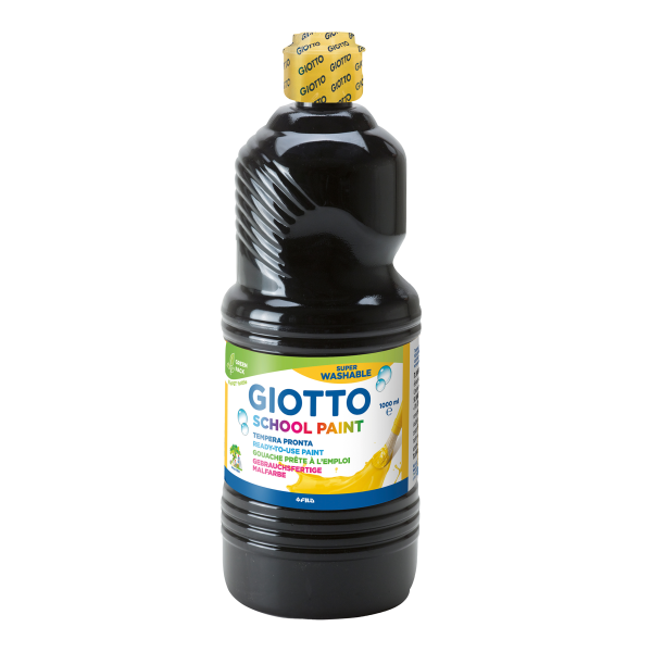 Giotto School Paint Black 1L