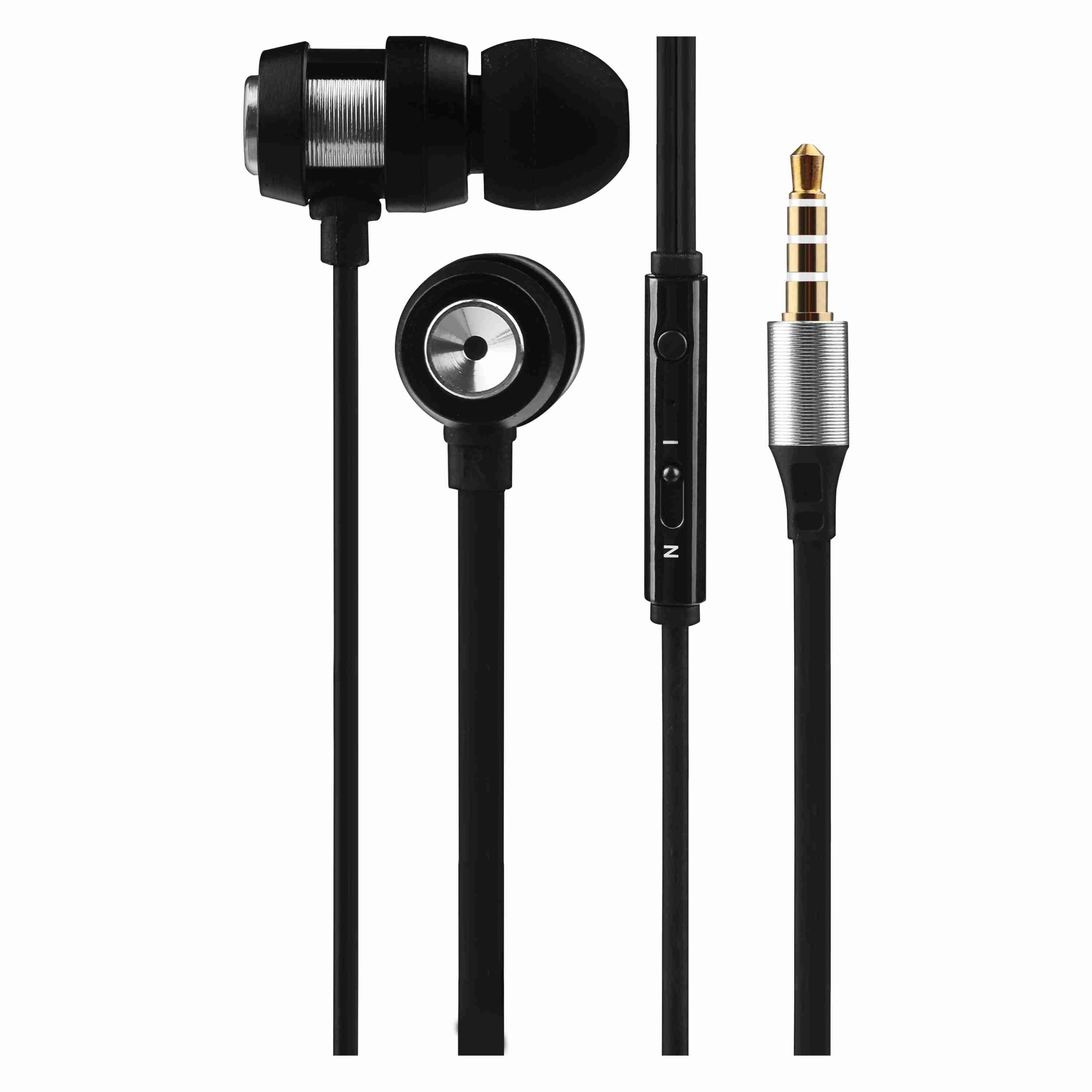 Volkano Alloy Series Metal Earphones Silver