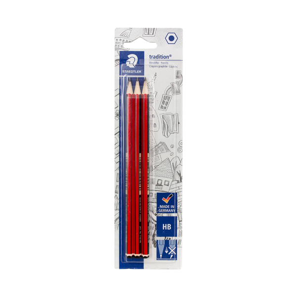 Staedtler Tradition Pencils HB Pack of 3