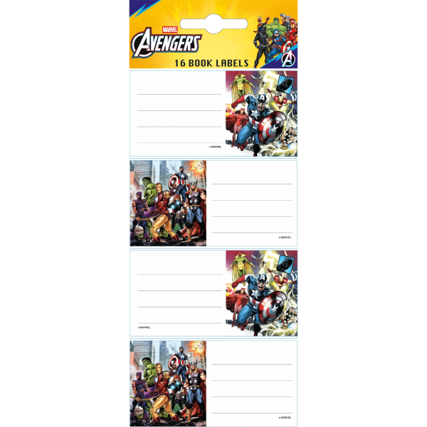 SAG Book Labels Avengers