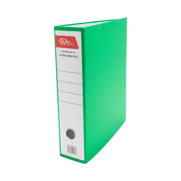 PNA Lever Arch File Board Green A4 75mm