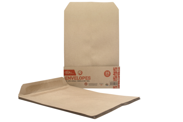 PNA Self Seal Envelopes Manilla Pocket C4 Pack of 25