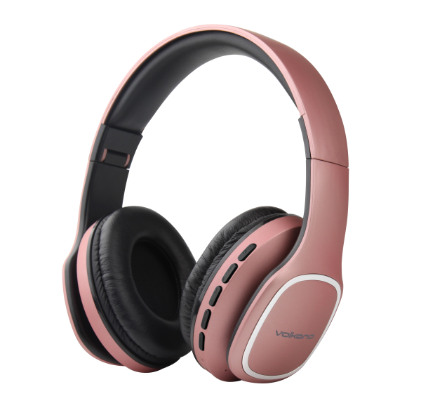 Volkano Phonic Series Bluetooth Headphones Rose Gold