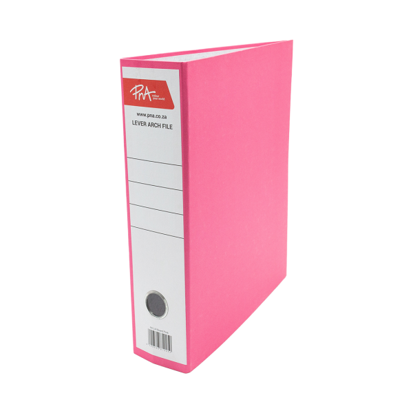 PNA Lever Arch File Board Pink A4 75mm