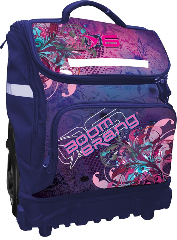 Boomerang XXL Big-Wheel Hardbase Trolley Girls Purple