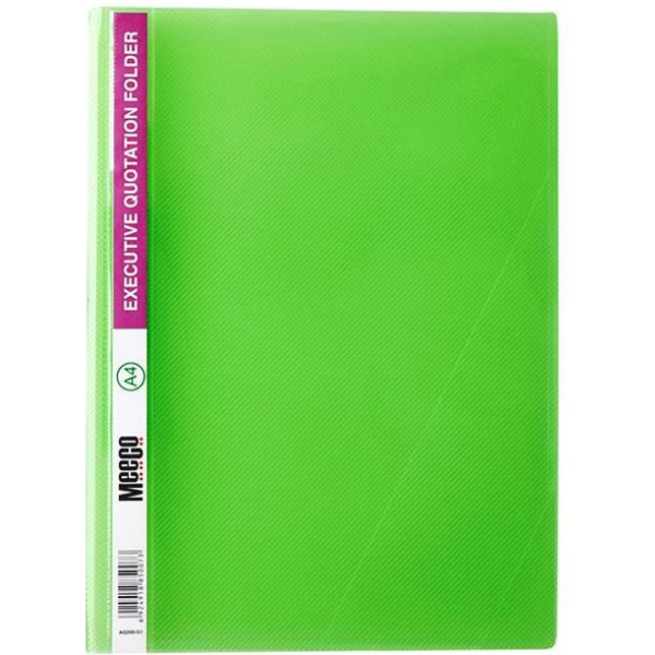 Meeco Economy Quotation Folder Green A4