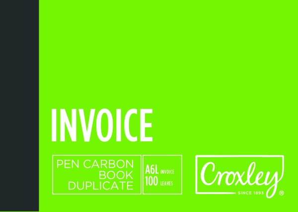 Croxley Invoice Duplicate Book A6 100 Page