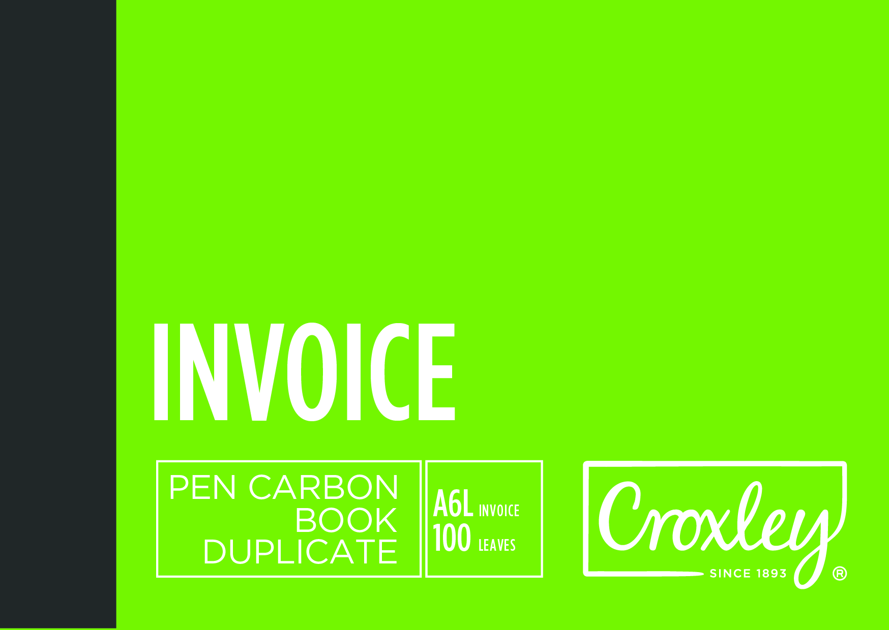 Croxley Invoice Duplicate Book A6 100 Page