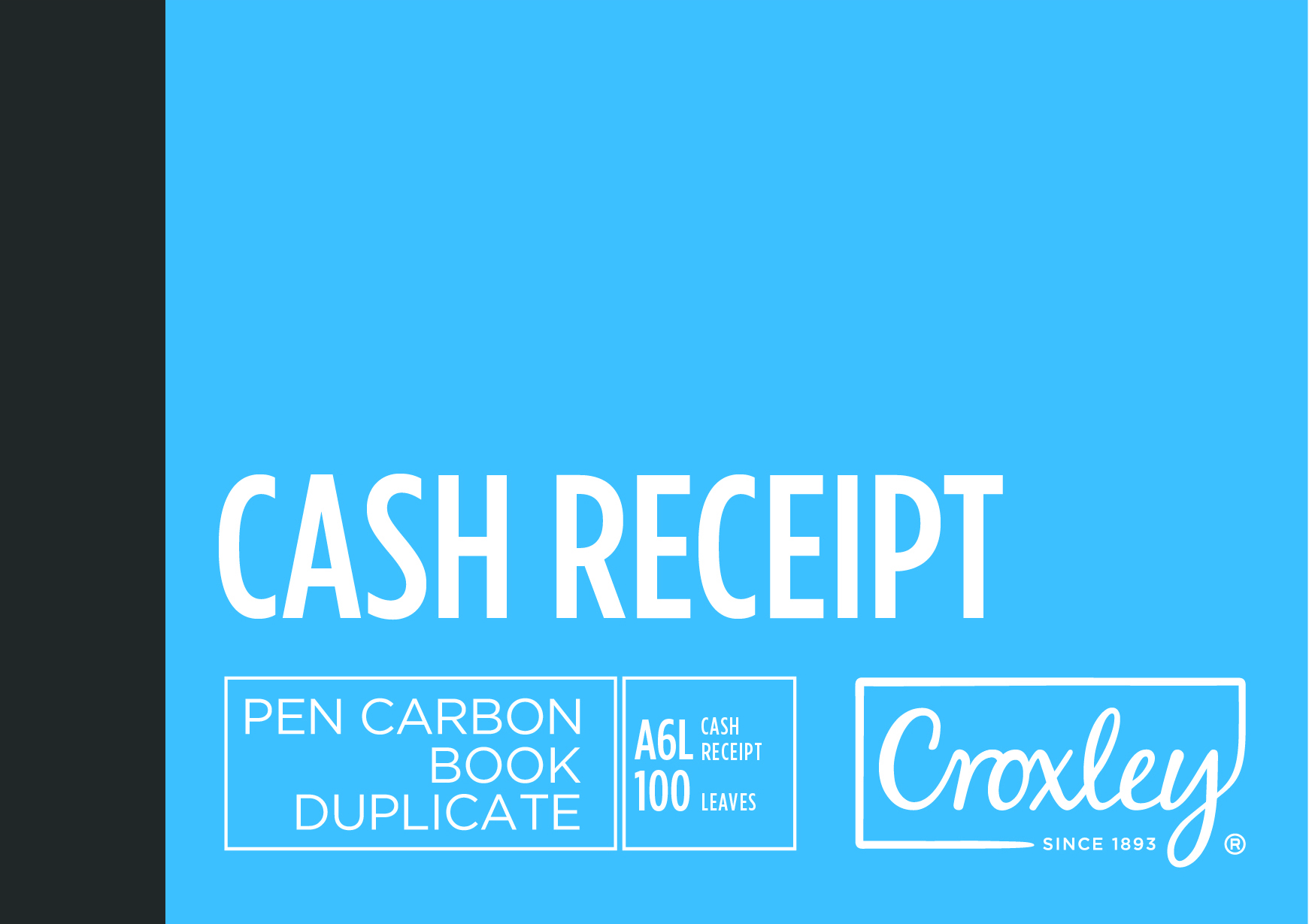Croxley Cash Receipt Duplicate Book A6 100 Page