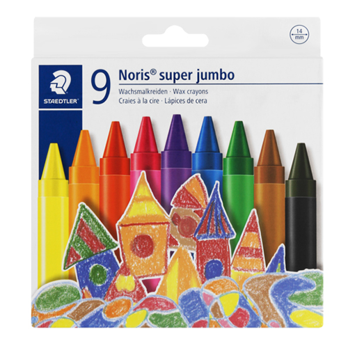 Staedtler Noris Jumbo Wax Crayons Set of 9 14mm