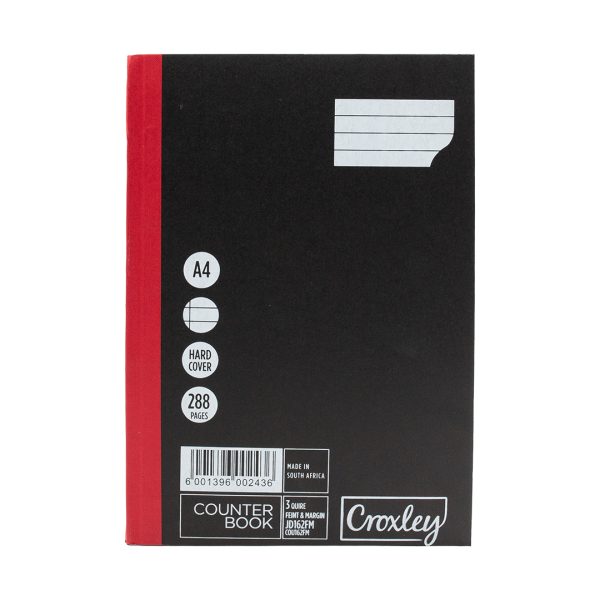 Croxley Counter Book 3 Quire A4 288 Page F/M