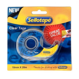 Sellotape Tear Clear Tape 18mmx25m