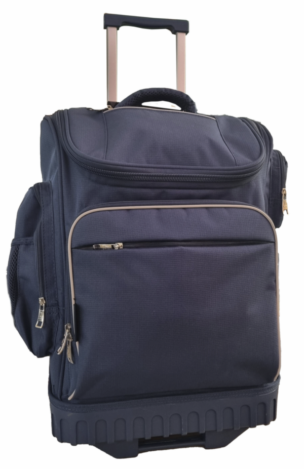 Longboard Cruiser Hardbase Trolley Backpack Plain Navy