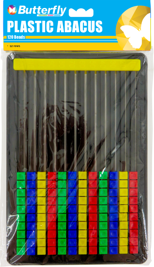 Butterfly Plastic Abacus 120 Beads
