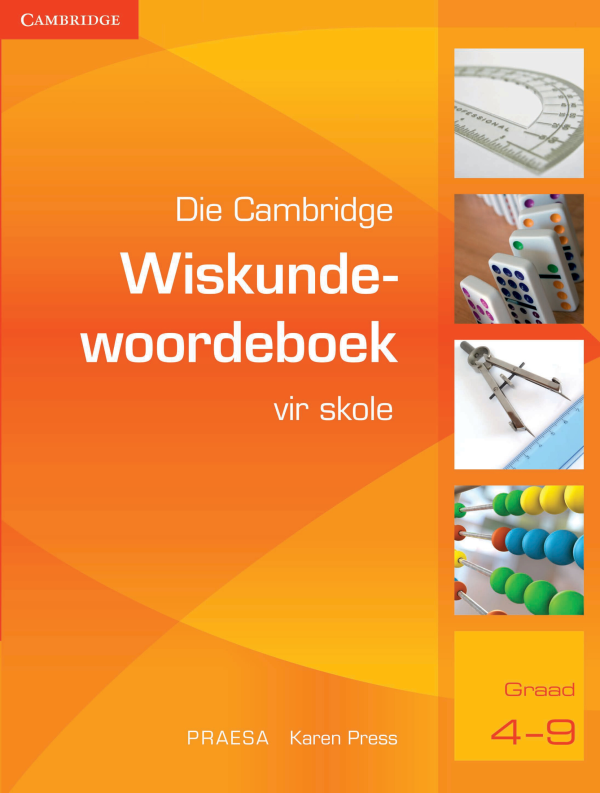 Cambridge Wiskundewoordeboek Vir Skole (Afrikaans)