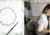 Jess Meyer Watercolour Greenery Wreath