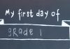 My First Day Black Board DIY