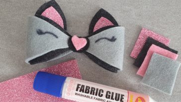 Kitty Hair Clip with Template