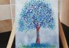 Spring Tree Acrylic Painting