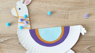 Paper Plate Llama Kids Craft