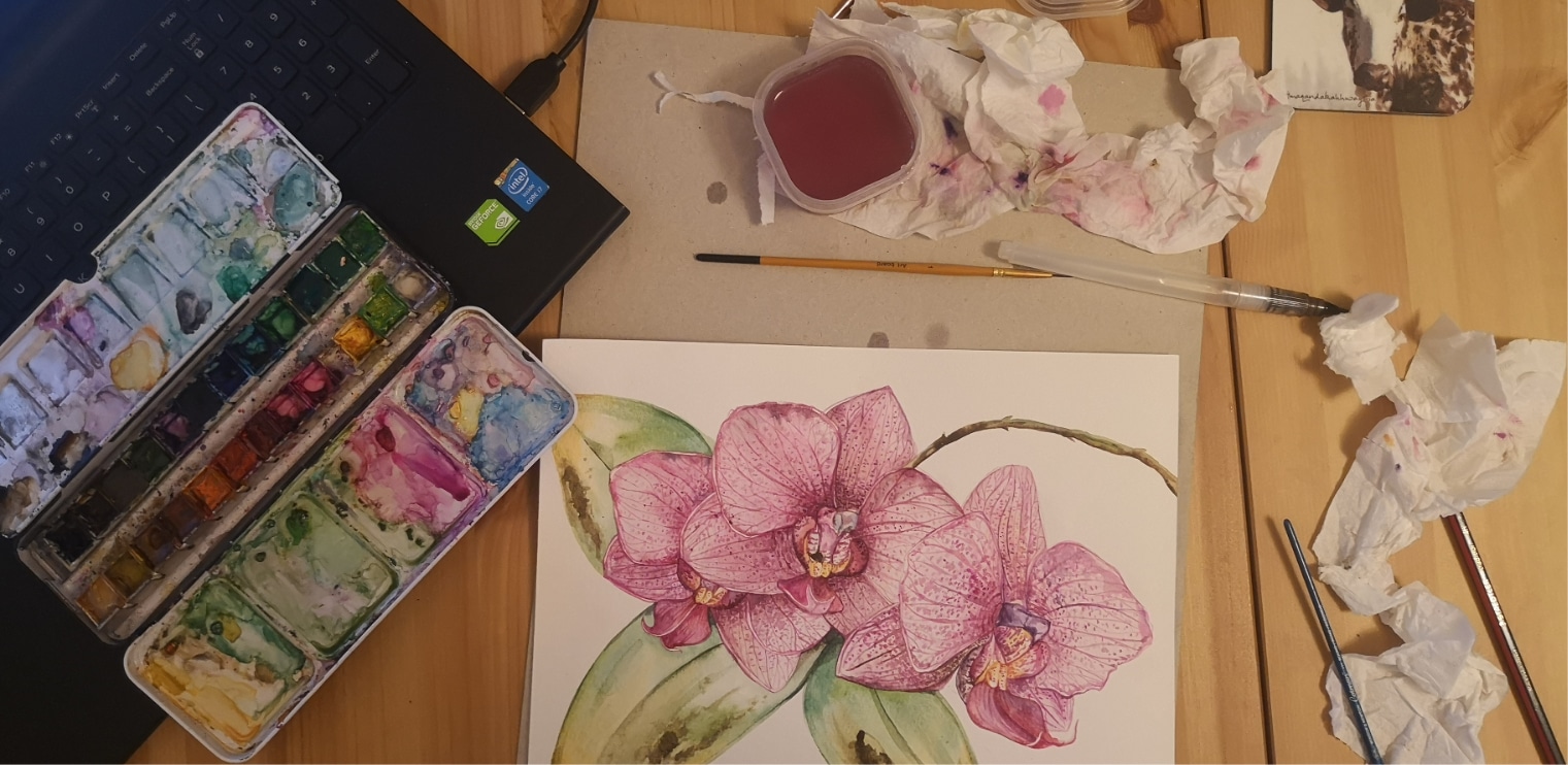 Watercolour Tutorial by Jane