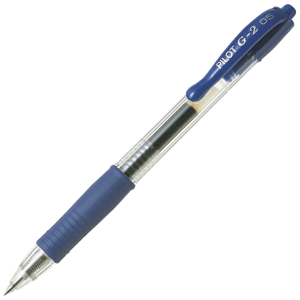 Pilot Pen Bl G2 05 X-Fine Retract Blue