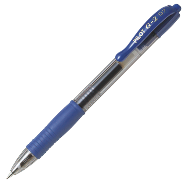Pilot Pen Bl G2 07 Fine Retract Blue