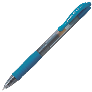 Pilot Pen Bl G2 07 Fine Retract Light Blue