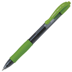 Pilot Pen Bl G2 07 Fine Retract Lime Green