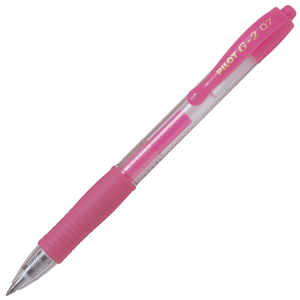 Pilot Pen Bl G2 07 Fine Retract Neon Pink