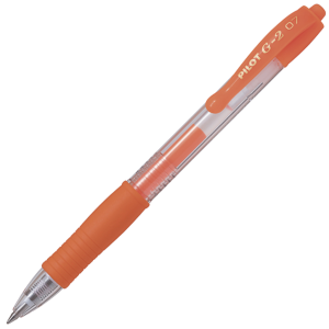Pilot Pen Bl G2 07 Fine Retract Neon Orange
