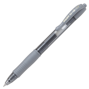 Pilot Pen Gel Retrac 0.7Mm Gray
