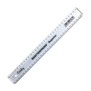 Croxley Ruler 30Cm Clear Shatterproof