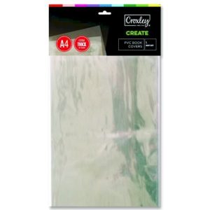 Croxley Book Cover A4 Pvc Clear 5'S