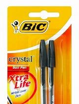 Bic Pen Crystal Xtra Life 2Up Black 1.0Mm