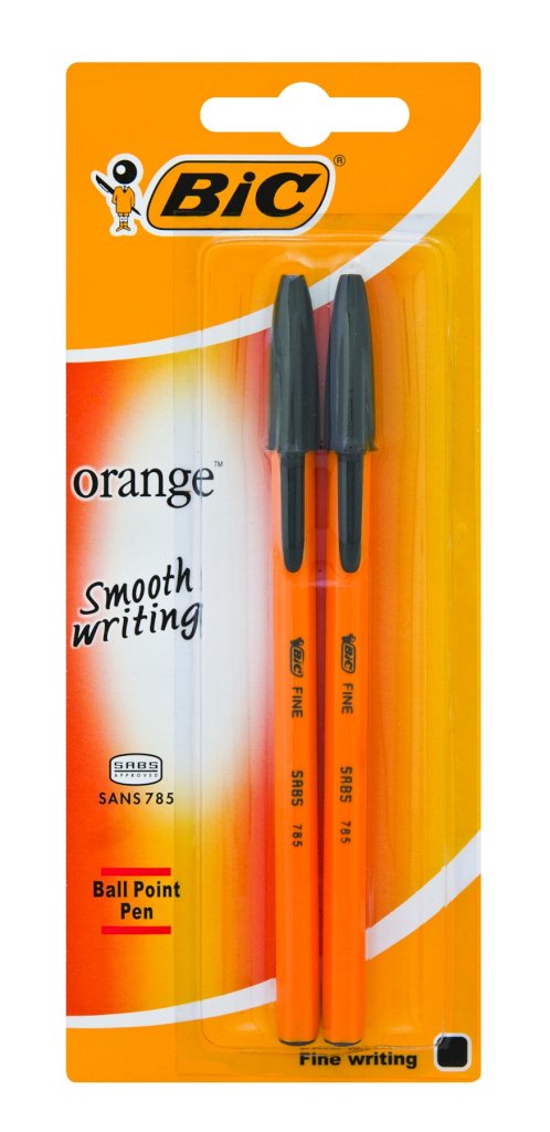 Bic Pen Orange Fine 2Up Black 0.8Mm