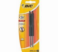 Bic Pen Clic Medium 2Up Black