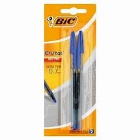 Bic Pen Cristal Ultra Fine 2Up Blue 0.7Mm